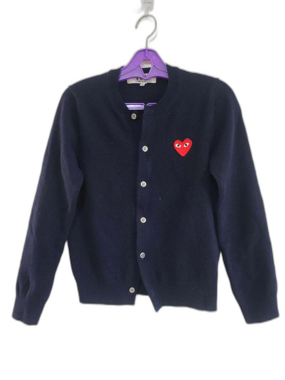 꼼데가르송 레드와펜가디건44