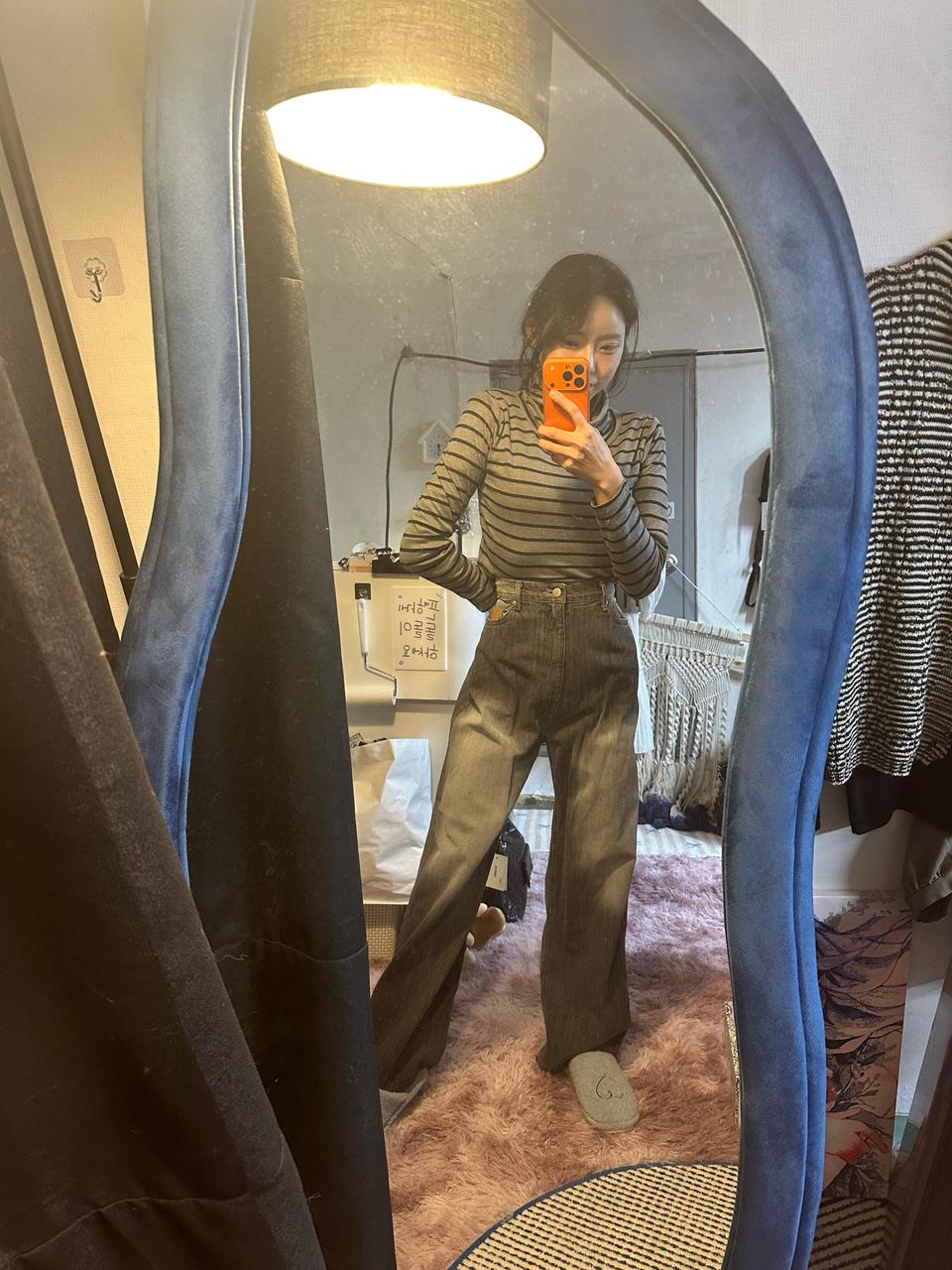 목티 워싱바지 세트