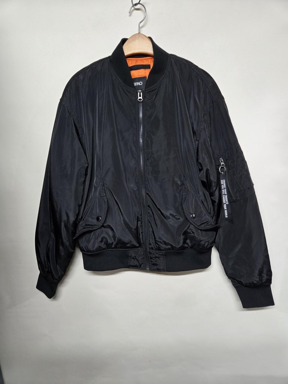 스파오 블랙 항공점퍼 L