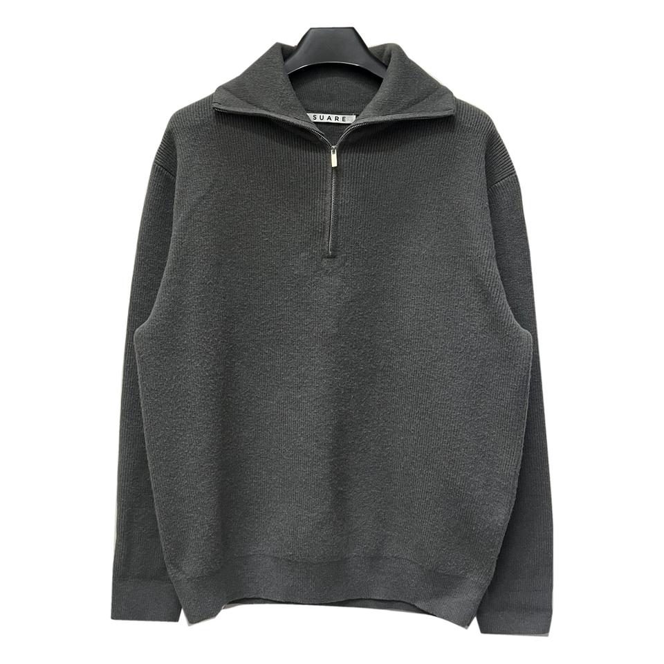 SUARE 수아레 하프집업 레이온 니트 L