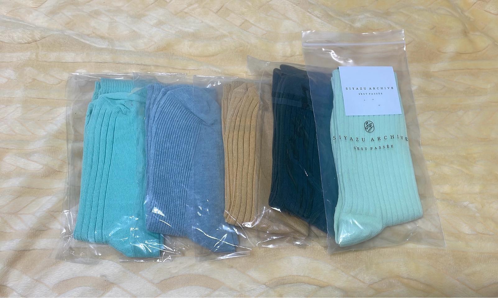 새상품:)여성 컬러 골지 양말 5종 세트