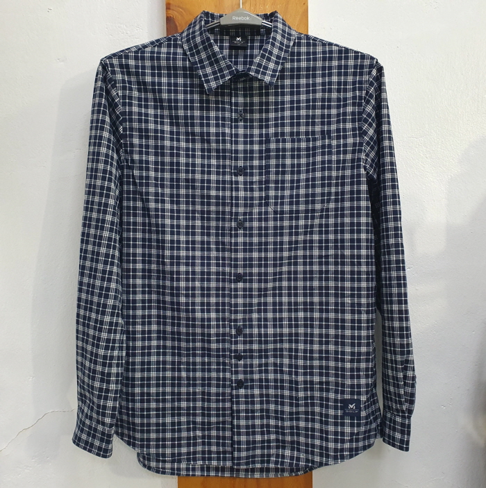 밀레 긴팔 체크 골프셔츠(100)