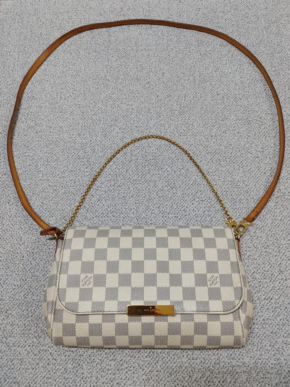 정품 루이비통 다미에 아주르 페이보릿 mm 크로스백 클러치백