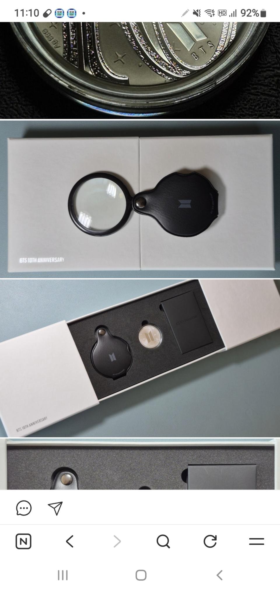 BTS. 10주년기념은메달입니다