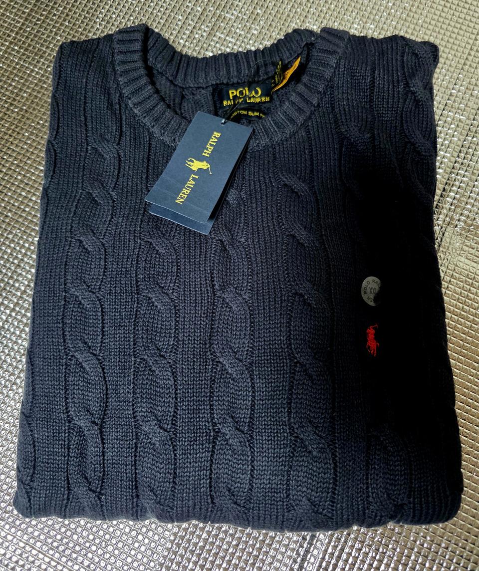 폴로랄프로렌 케이블 니트 라운드 넥 스웨터 ( 정품)