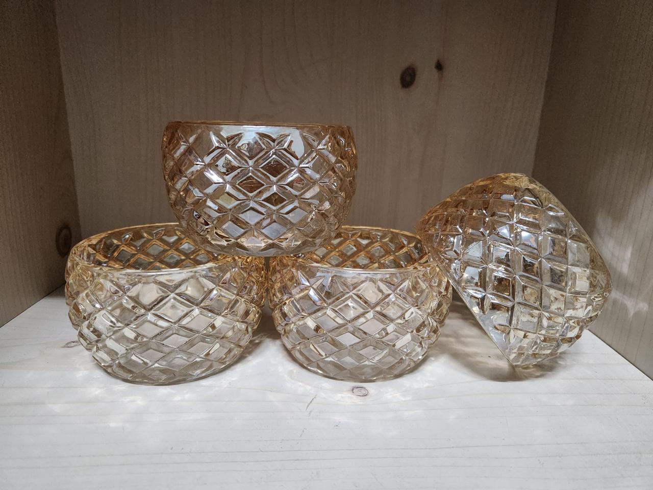 크리스탈   유리볼 4개 일괄