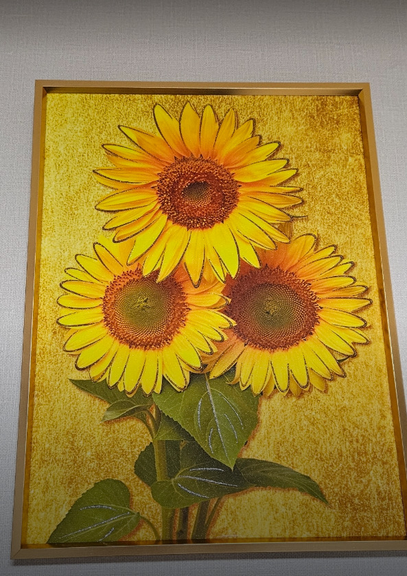 미개봉 새상품) 해바라기 그림 풍수 금전운 그림 인테리어