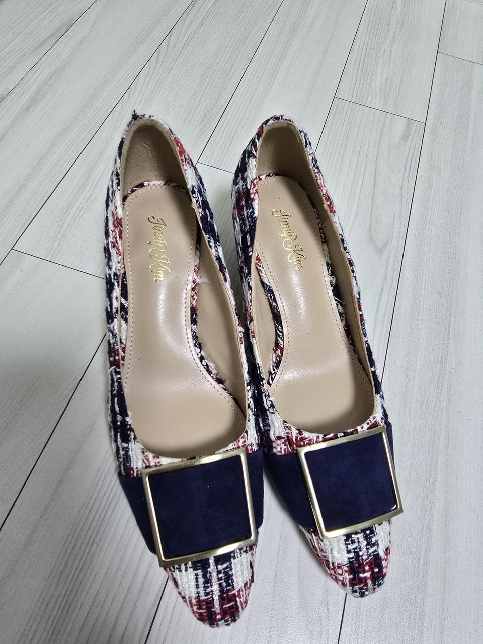 지니킴 트위드 구두 두번신음 240 운포