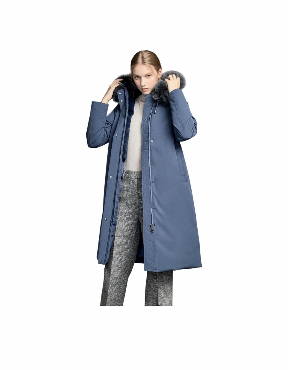 다니엘에스떼 풀스킨 폭스퍼  구스 패딩