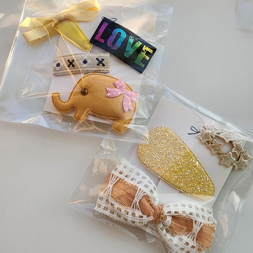 유아 머리핀 세트