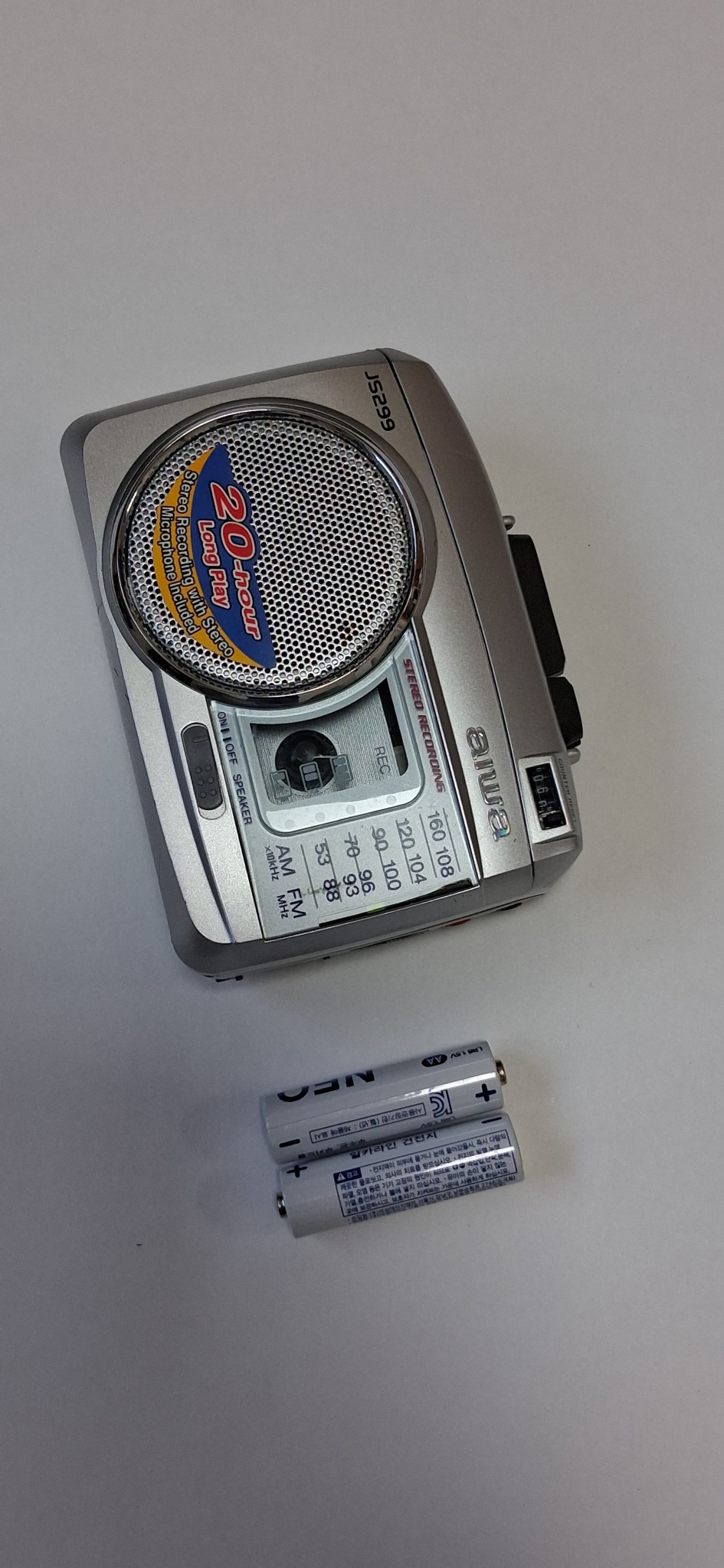 AIWA HS-JX229 워크맨(카세트).정상작동.최근점검