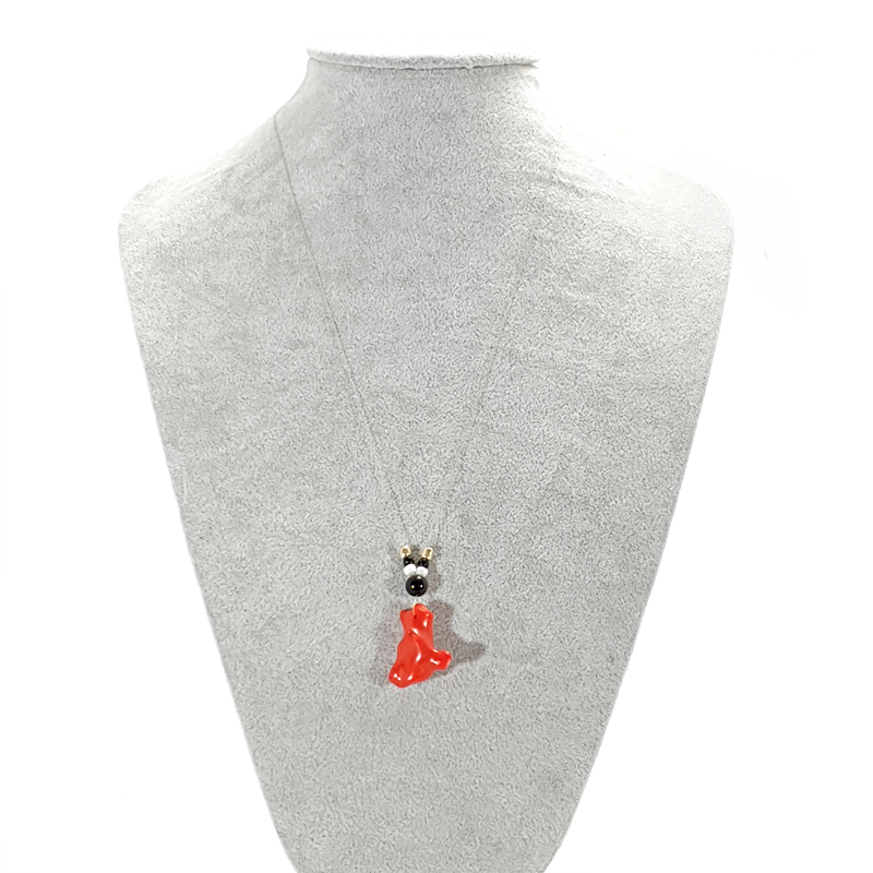 핸드메이드 천연 산호 펜던트 목걸이 CN-001