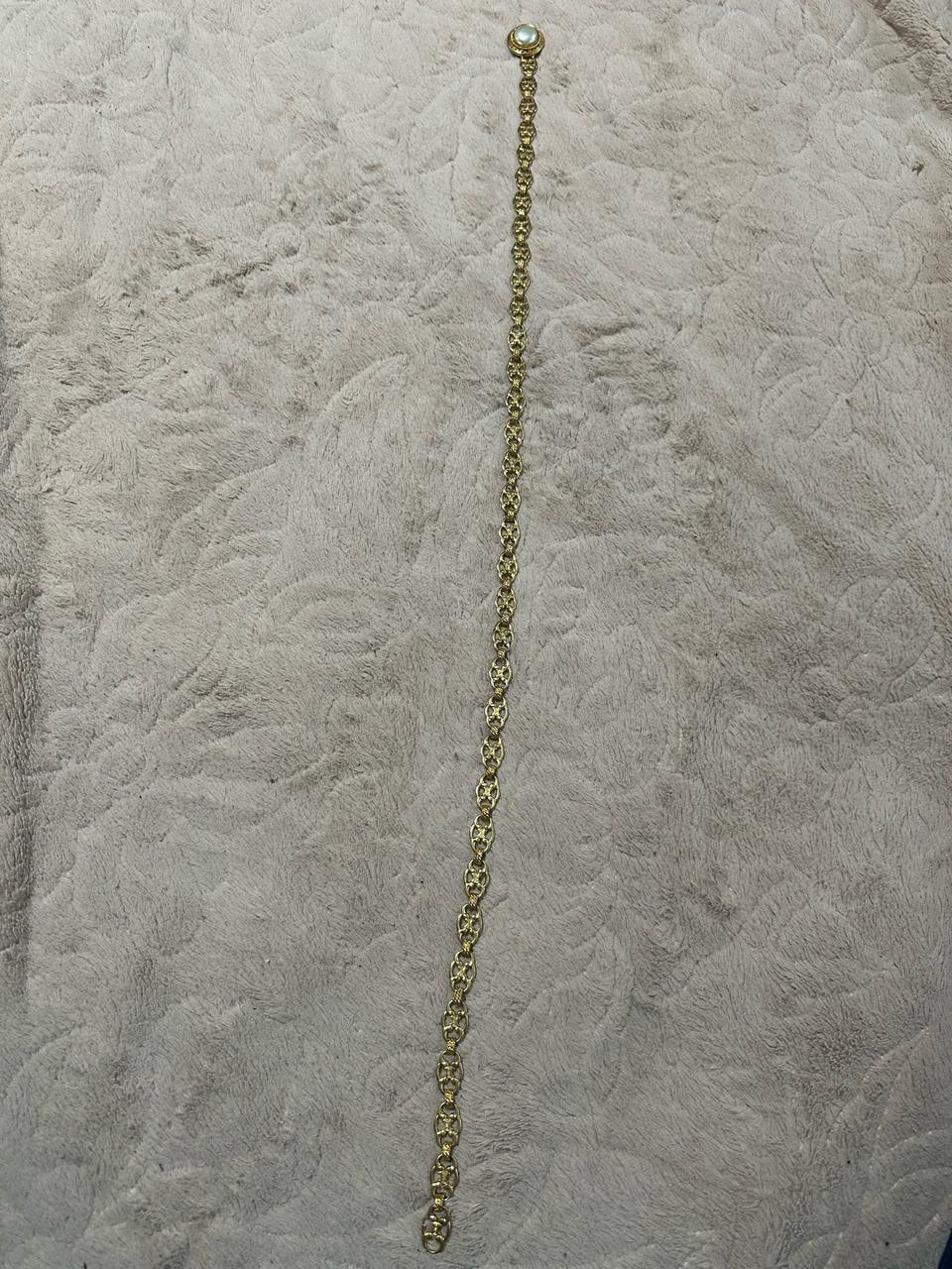 세린느 빈티지 트리옹프 진주 메달리온 체인 벨트 컬렉션 팝니다