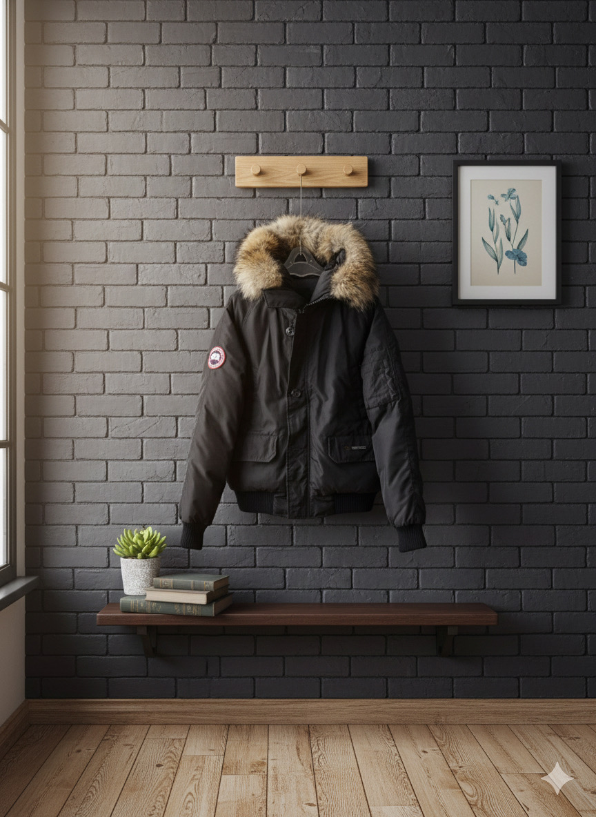 따뜻한 블랙 구스 패딩 48