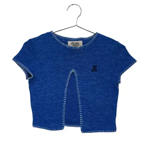 레스트앤레크레이션 크롭 반팔 니트