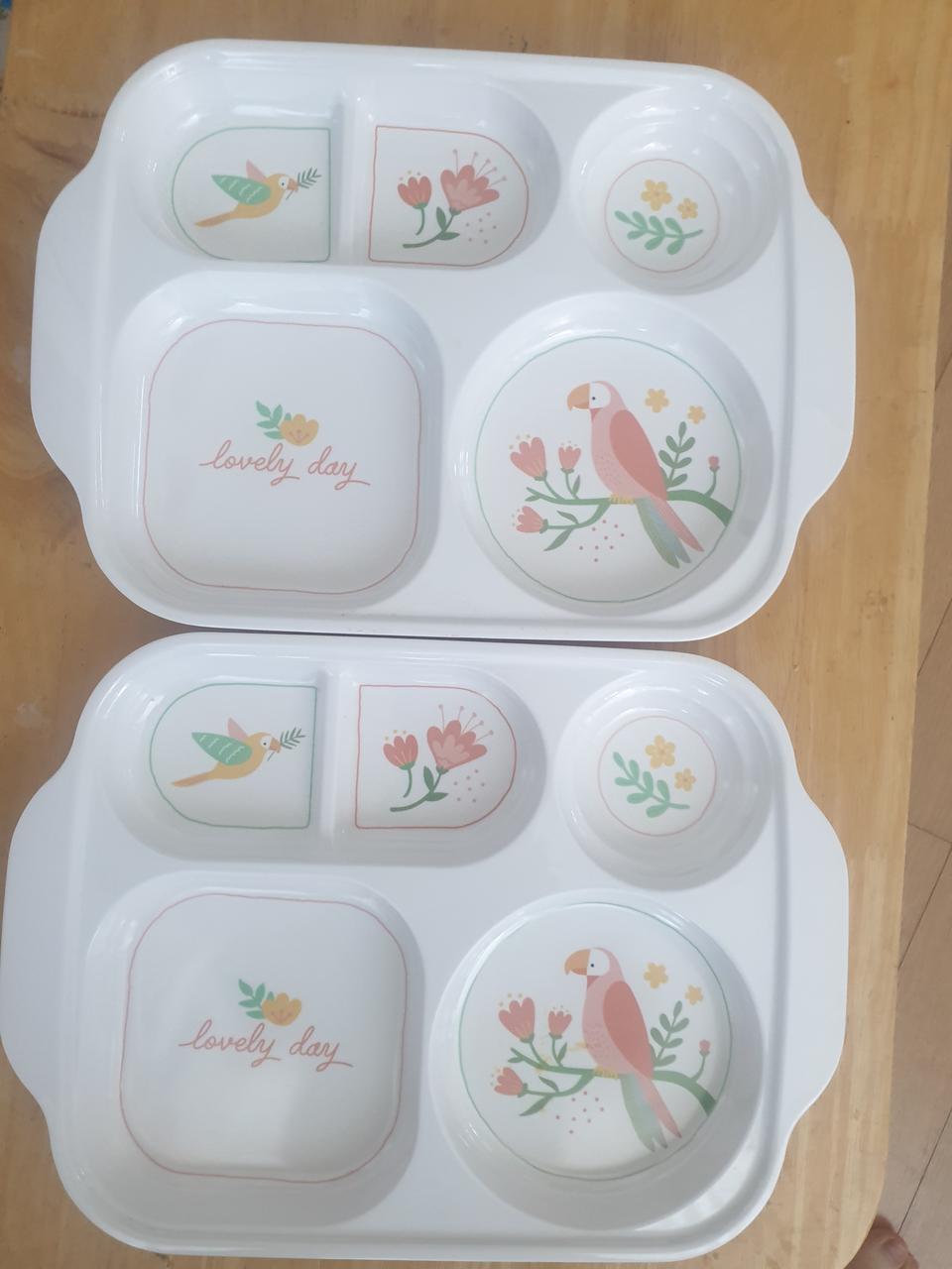 식판 2개 세트 Lovely Day 디자인