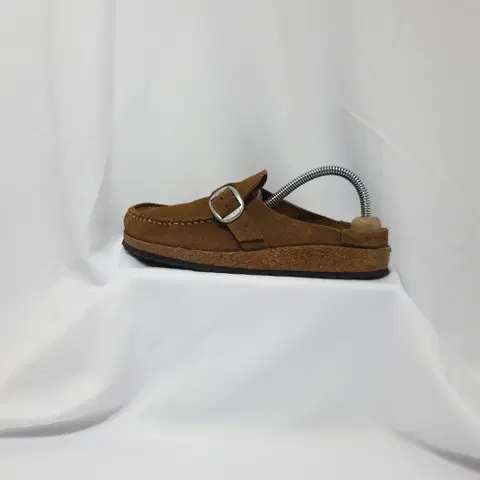 빈티지하서 240 버켄스탁 버클리 티 스웨이드 슬리퍼 뮬 클로그