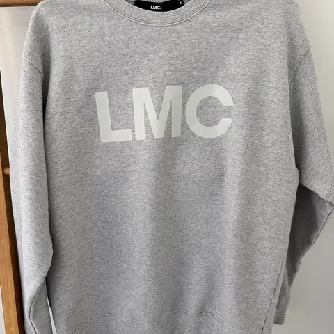 LMC 로고 맨투맨 티셔츠 회색(사이즈 M)