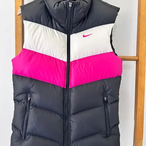 나이키 컬러 블록 패딩 조끼 /베스트(사이즈S)