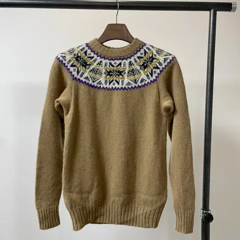 Shetland island 스코틀랜드 퓨어 울 니트