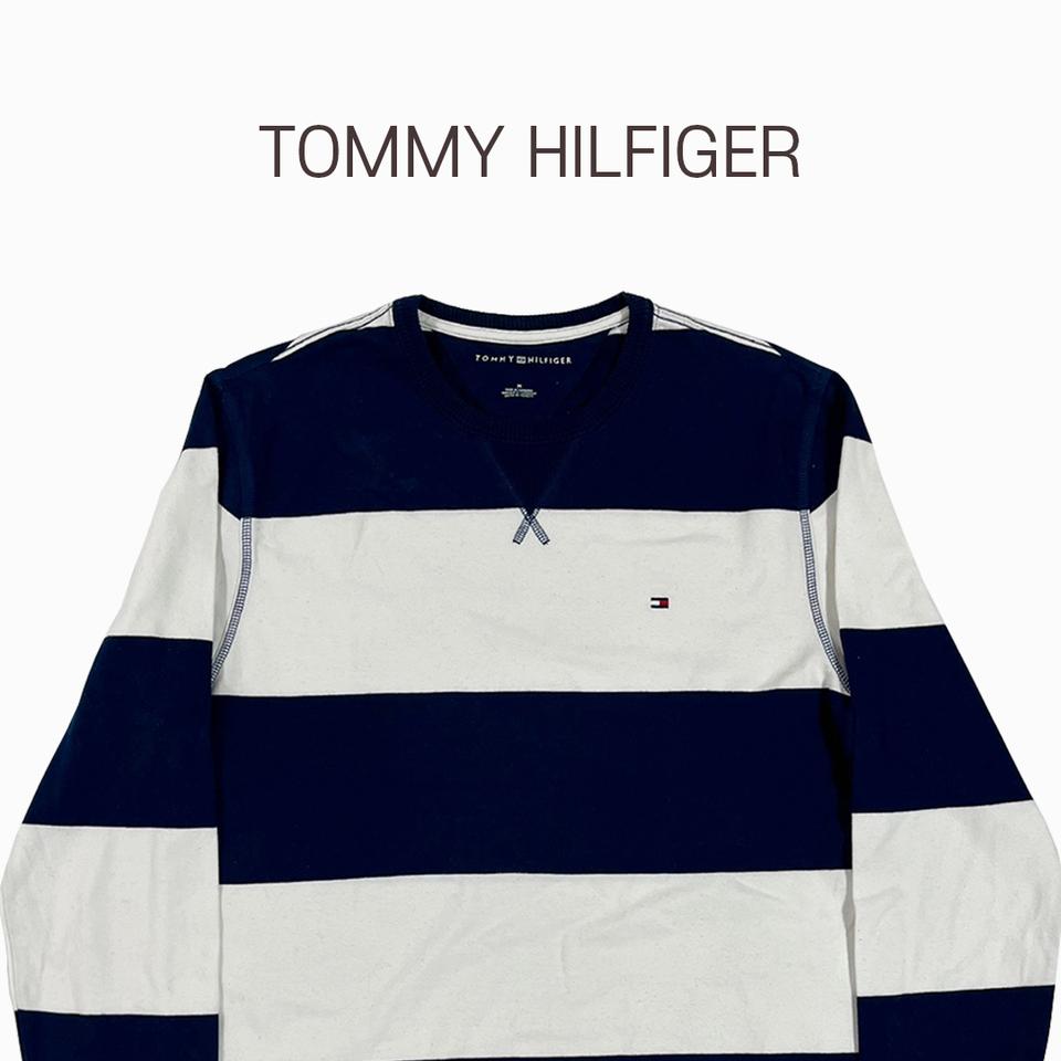 타미힐피거 스트라이프 배색 롱슬리브 BD062
