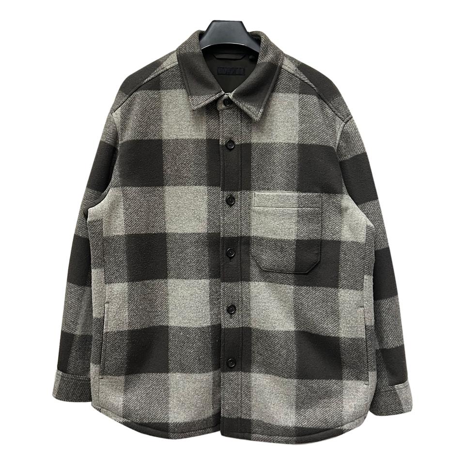 유니클로 블록 체크 오버 셔츠 자켓 2XL