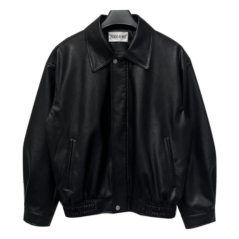 에드모어 헤일리 오버핏 블랙 레더 자켓 FREE