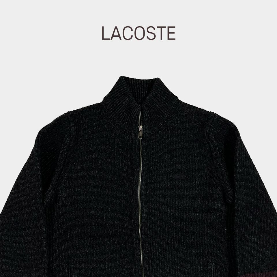라코스테 배색 니트집업 BD076