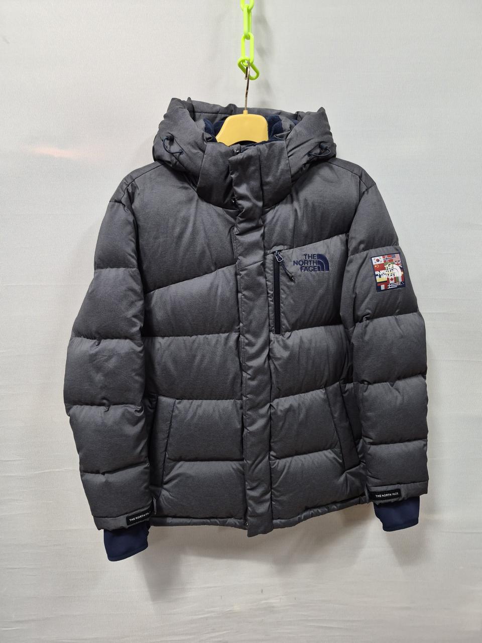 노스페이스 평창 패딩 점퍼 그레이 100