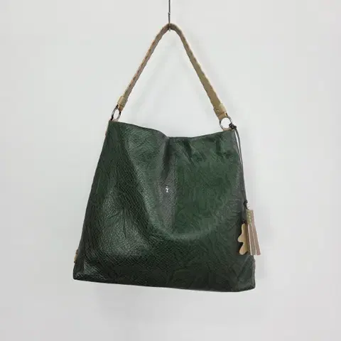 [Henri Beguelin] 헨리베글린 뱀피무늬 카키 숄더백 가방