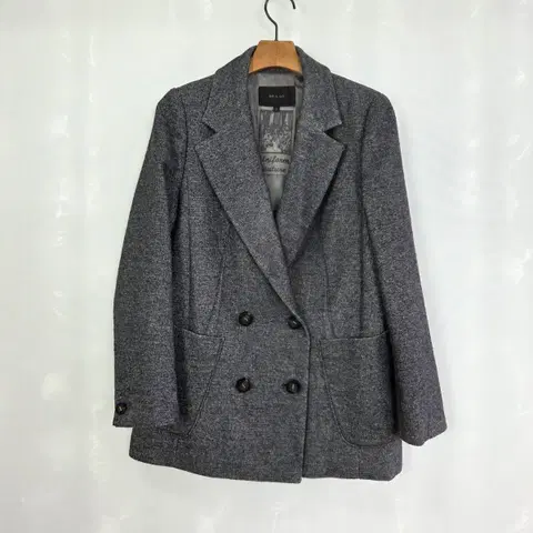 [ON&ON] 온앤온 그레이 더블버튼 자켓 여성 55 클래식 테일러드