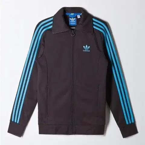 90 S 아디다스 우먼스 유로파 TT 브라운 민트 트랙탑 져지 자켓