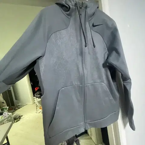 나이키 회색 후드집업