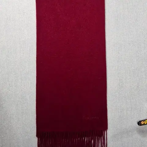 피에르가르뎅 100% 캐시미어 머플러 레드