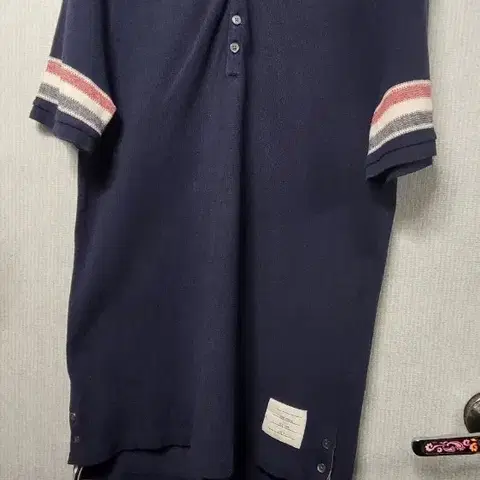 톰브라운 네이비 삼선 반팔 폴로티 3사이즈