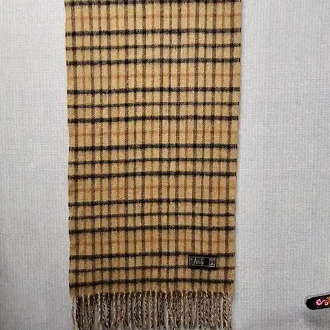 닥스 베이지 체크 머플러