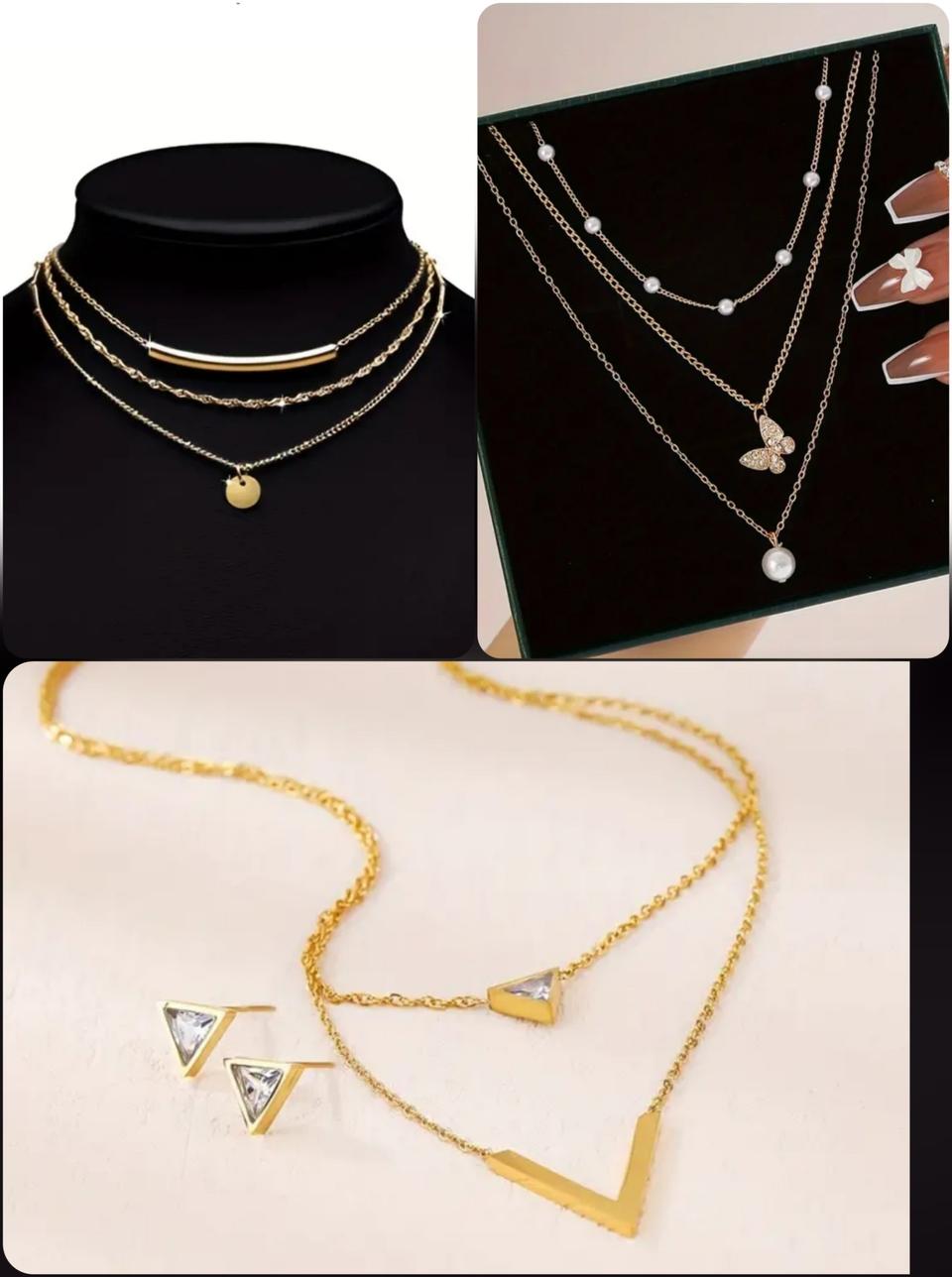 레이어드 목걸이//새상품