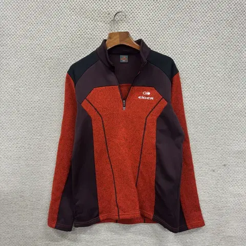 아이더 아웃도어 자수로고 약기모 반집업 긴팔티 M A03933