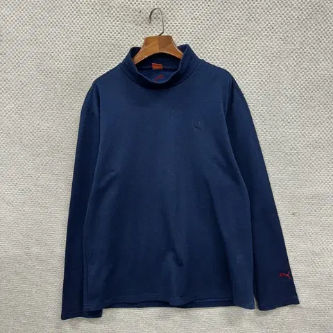 푸마 캐주얼 자수로고 스판 약기모 긴팔티 XL A04107