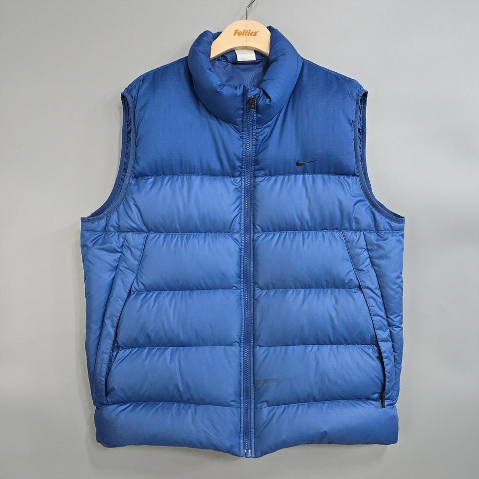 나이키(Nike) 덕다운 패딩 베스트 블루 XL