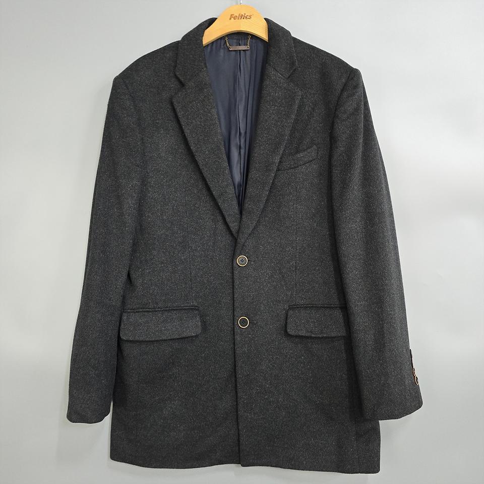 지오지아(ZIOZIA) 울 캐시미어 혼방 싱글 코트 105