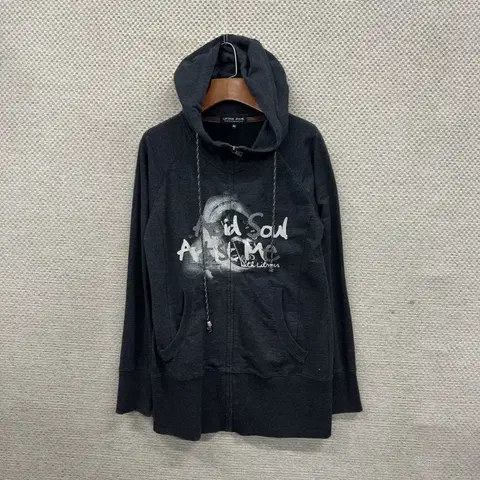 빈티지 백프린팅 후드집업 90 M08338