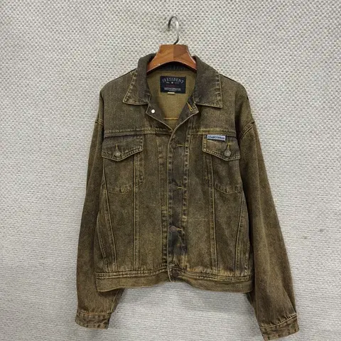 PRESIDENT 빈티지 디스트로이드 트러커 숏 자켓 L M08832