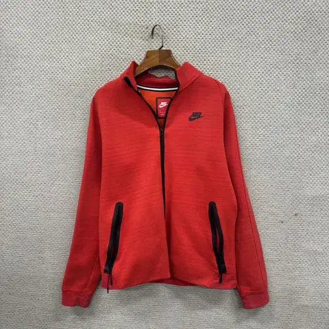 나이키 레드 프린팅로고 캐주얼 집업 M M8497