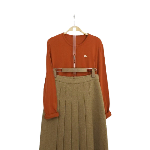 앙고라 펜던트 스판 포근 레드 가디건