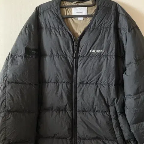 커버낫 구스 패딩 블랙 L