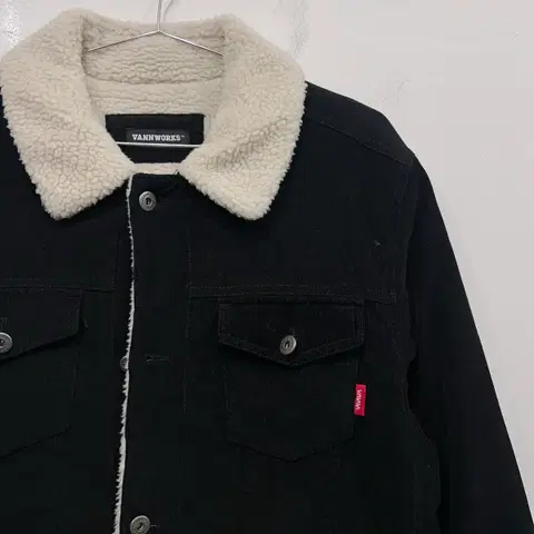 반웍스 양털 카라 코듀로이 트러커 자켓