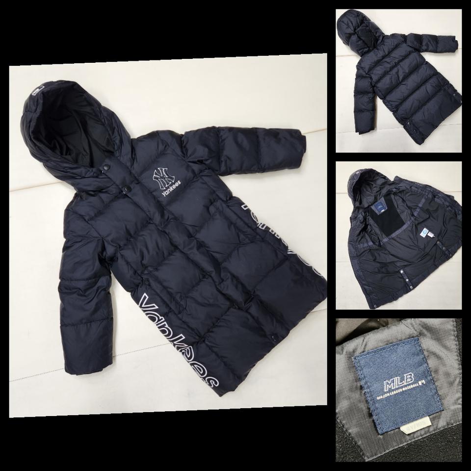 정품 MLB 엠엘비 키즈 덕다운 롱패딩 점퍼 4Y 105 (2~3세 전후