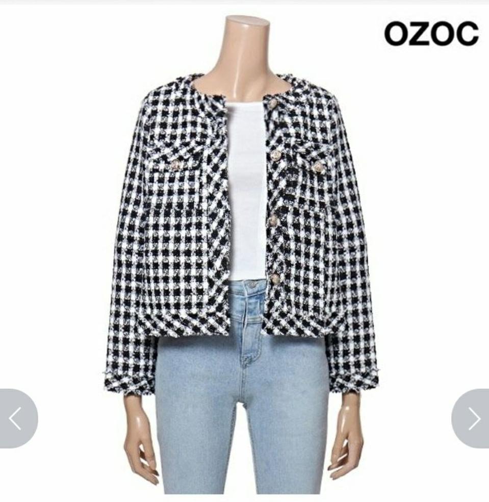 (새상품) 오조크 트위드자켓