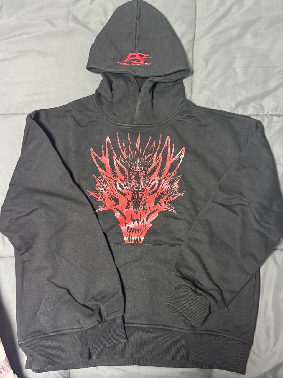 포스센스티브 레드 드래곤 후드티